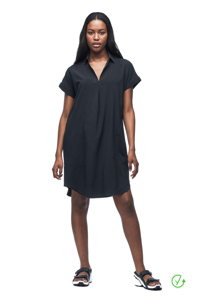 Short Sleeve Shirt Dress FRIVOL - Indyeva